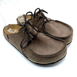 Birkenstock Brown Leather Mules